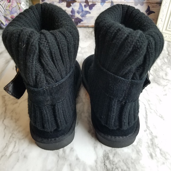 Sonoma Black Leather Upper Boots Size 6 - Picture 3 of 6